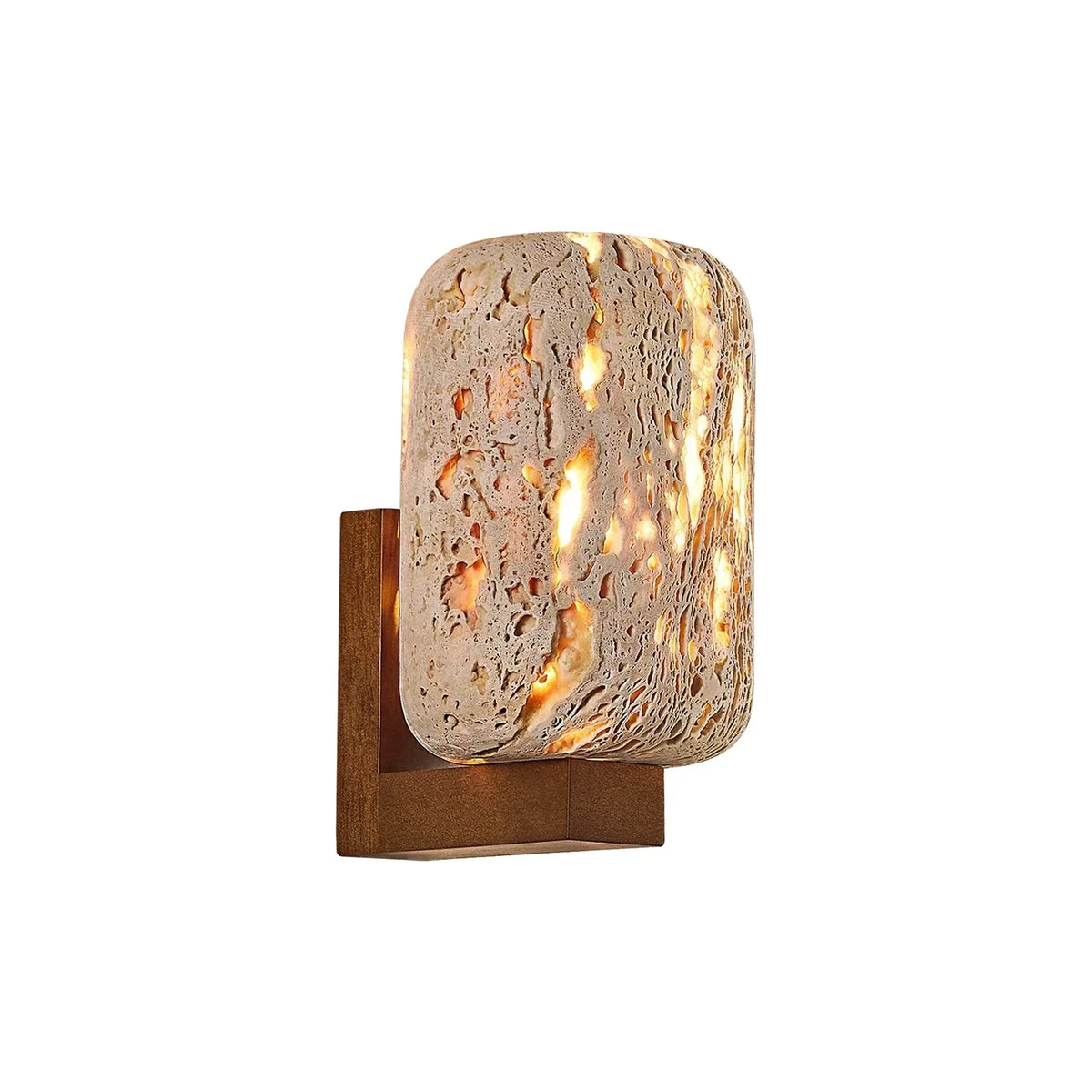 Rectangular Edenstone Travertine Wall Sconce – Travertine detail 17