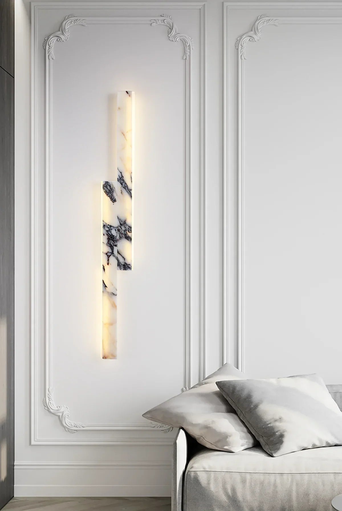 Rectangular Marble Linear Wall Lamp – Marble detail 7