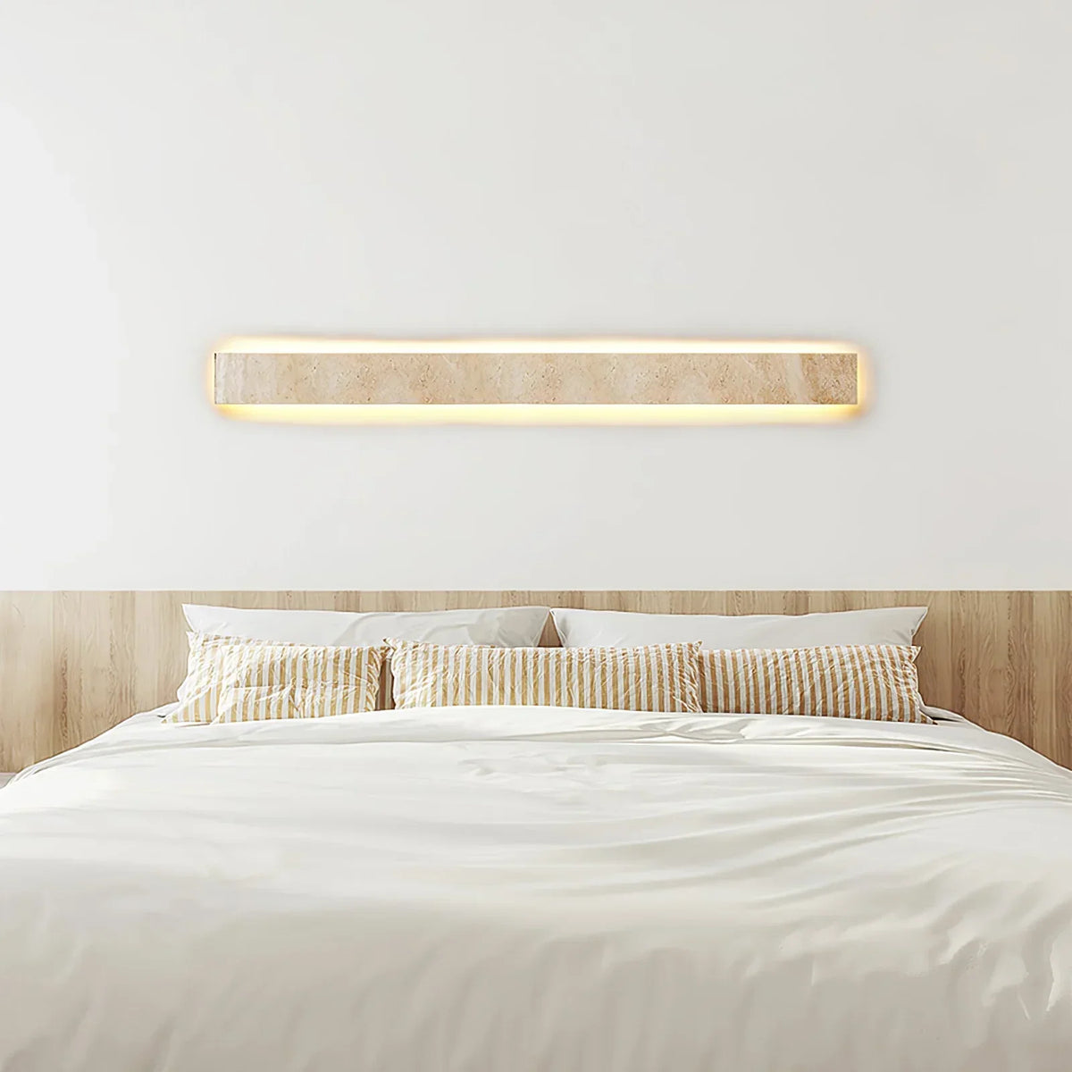 Rectangular Solis Stone Travertine Wall Light – Travertine detail 4