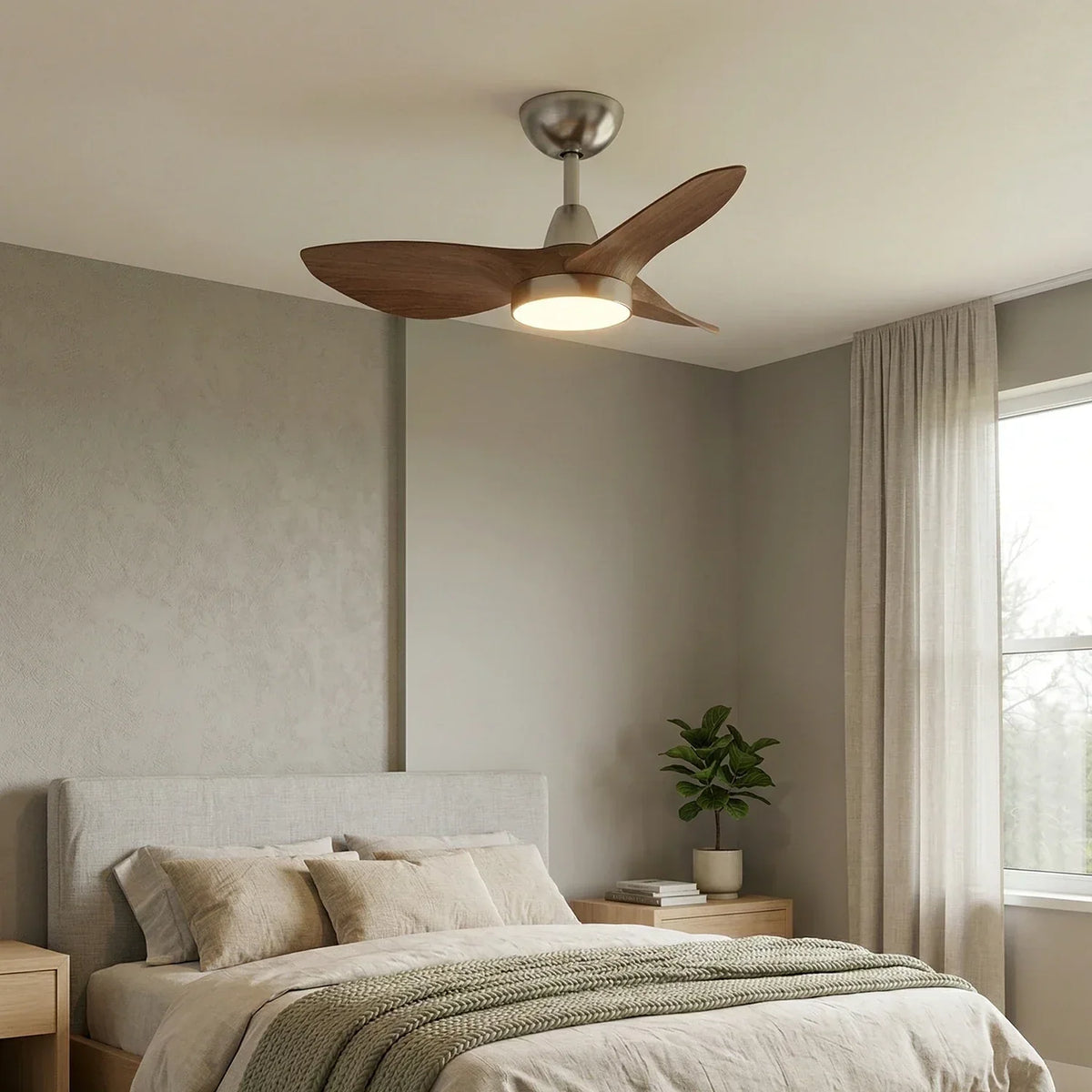 Retro Aero-Glide Stylish Copper Ceiling Fan Light – Copper detail 6
