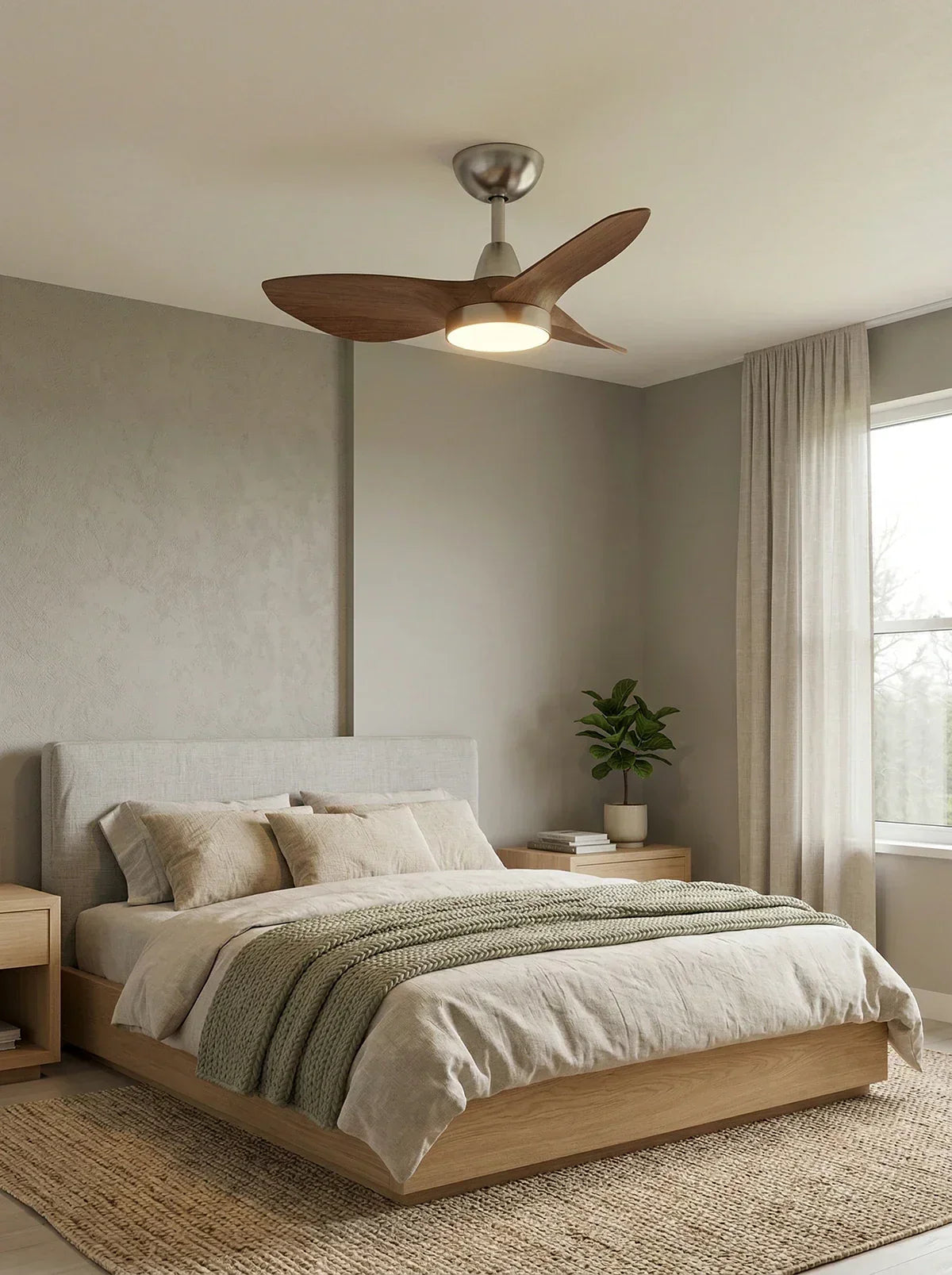 Retro Aero-Glide Stylish Copper Ceiling Fan Light – Copper detail 10