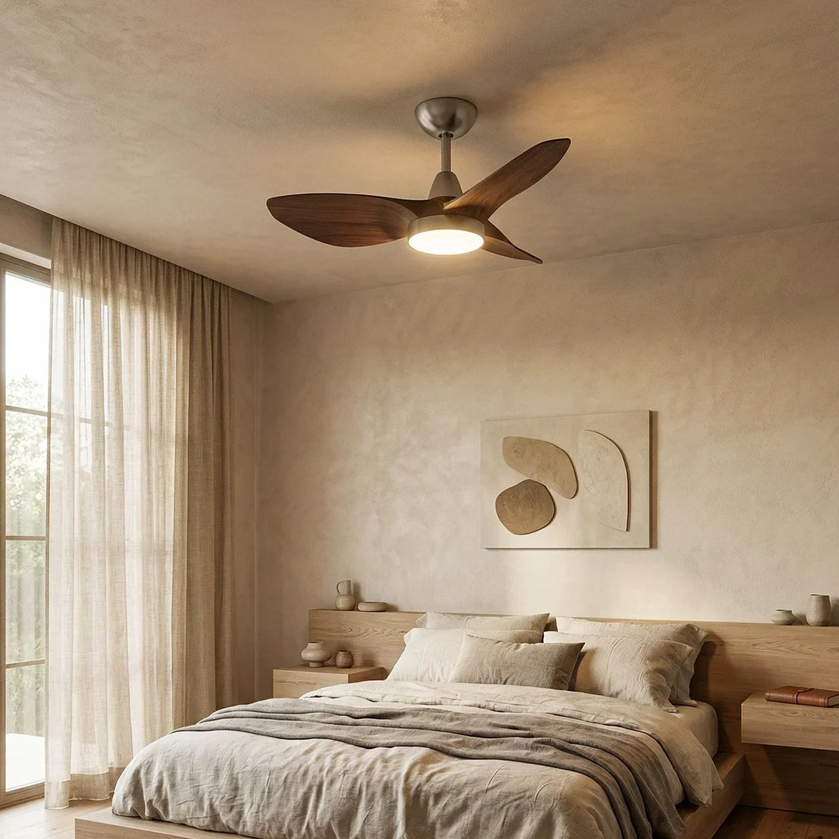 Retro Aero-Glide Stylish Copper Ceiling Fan Light – Copper detail 5