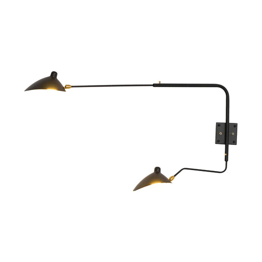 Rotating Serge Mouille Copper Wall Sconce