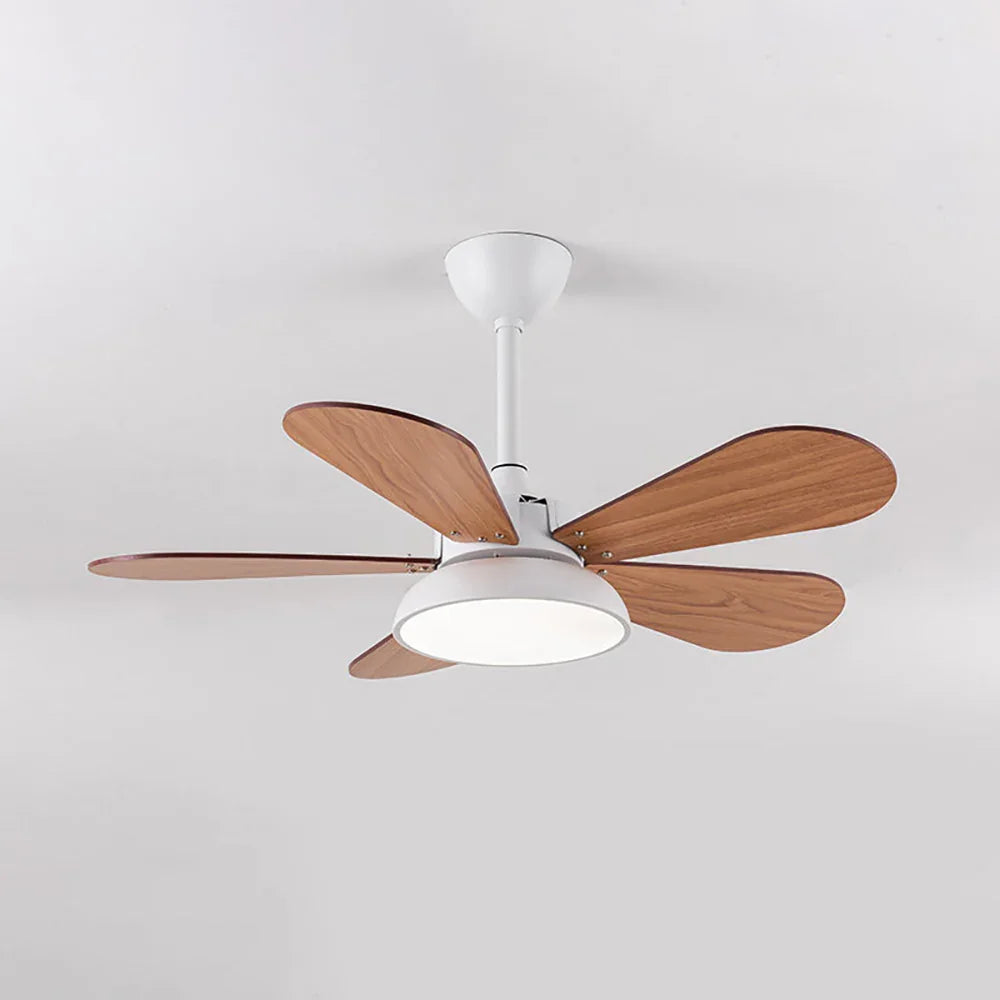 Round Colored Petal Shaped Ceiling Fan Lights Copper – Copper detail 19