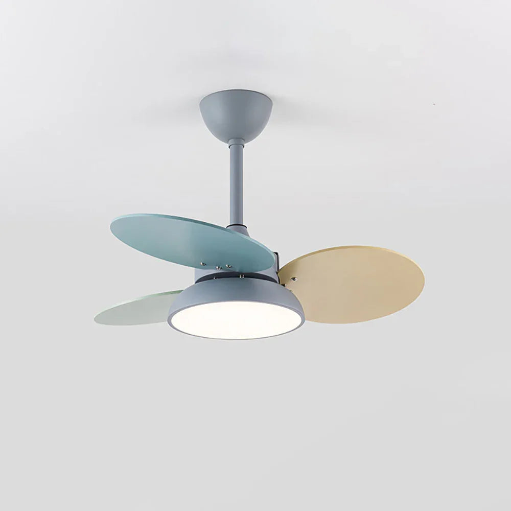Round Colored Petal Shaped Ceiling Fan Lights Copper – Copper detail 16