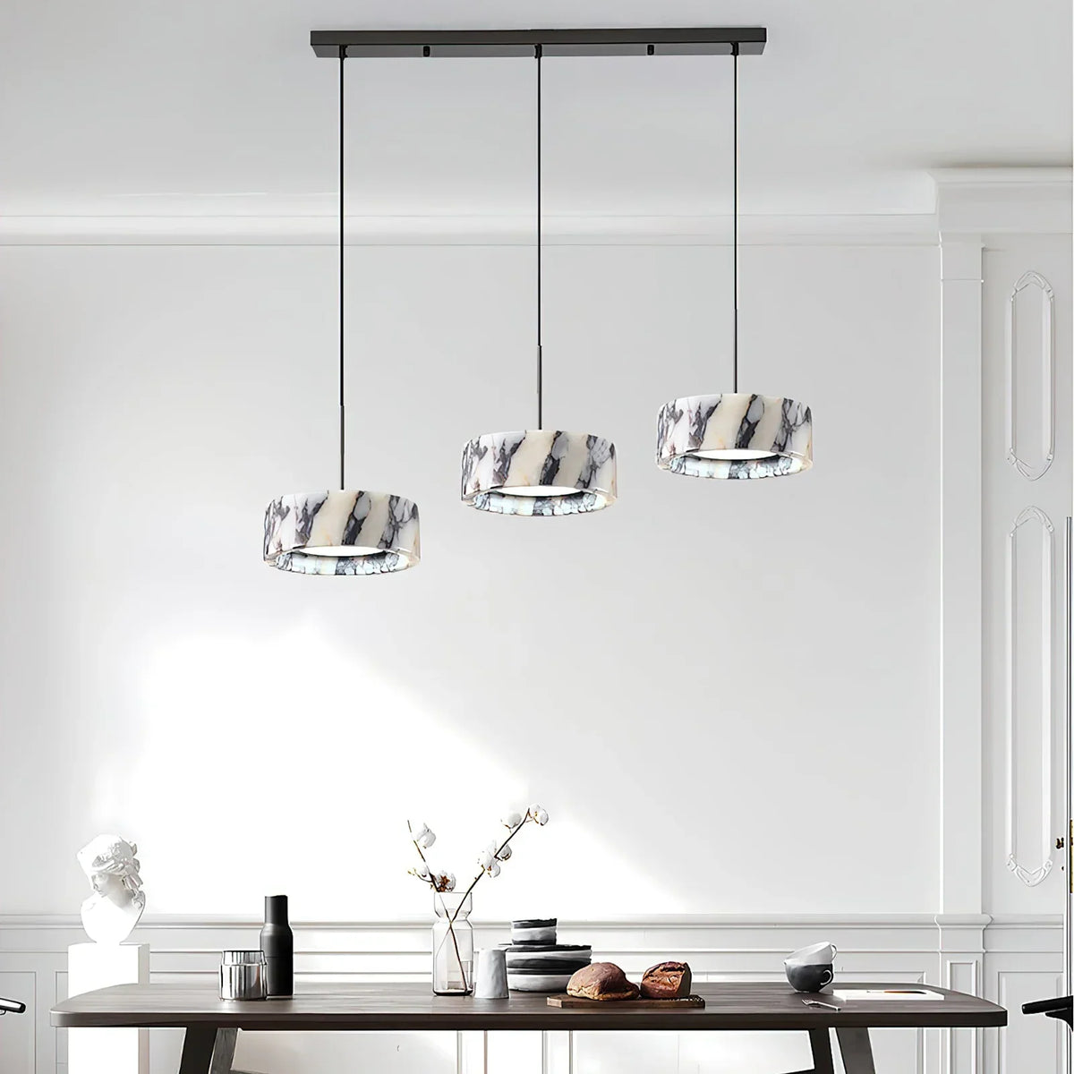 Round Marble Elancourt Pendant Lamp – Marble detail 13