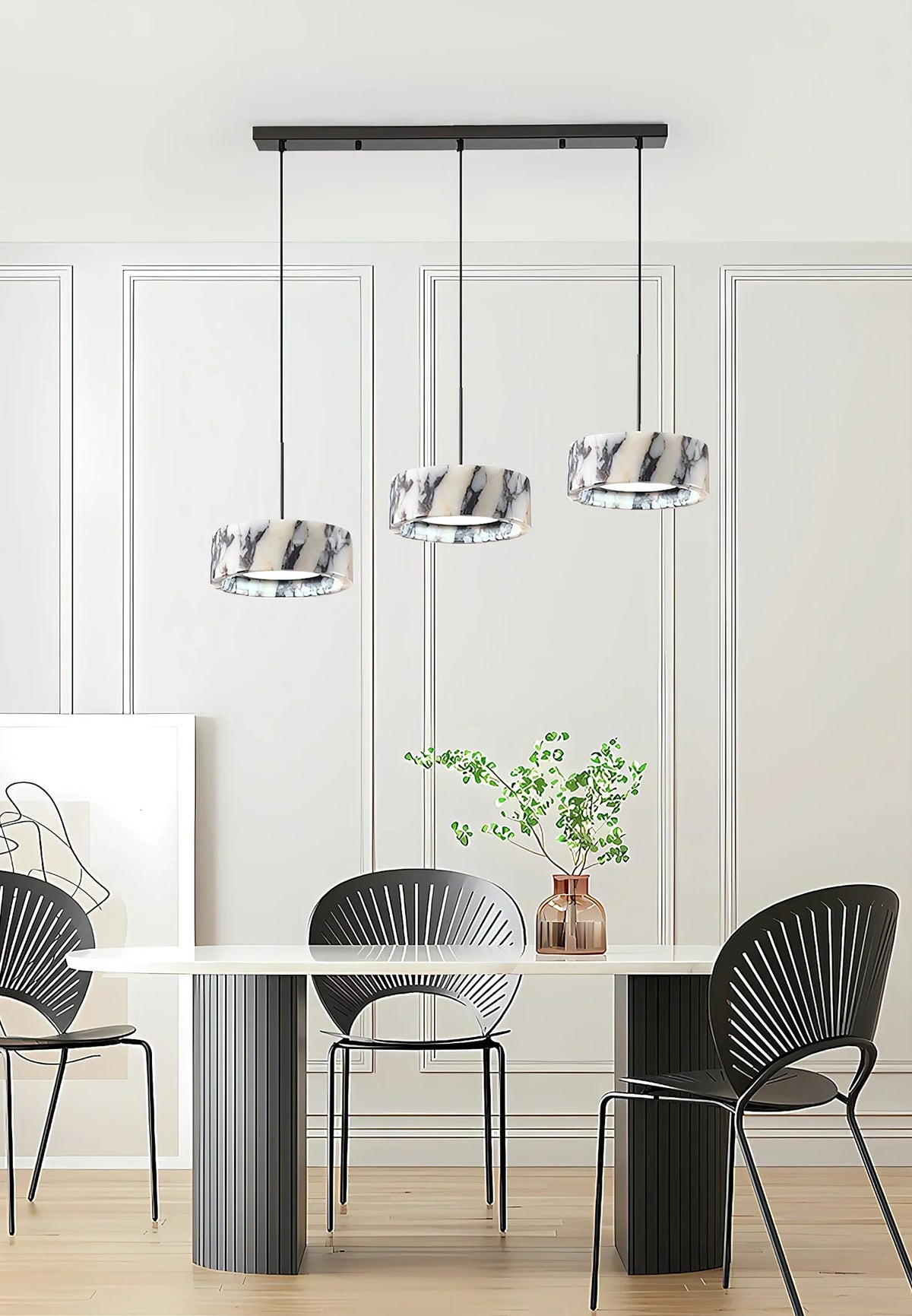 Round Marble Elancourt Pendant Lamp – Marble detail 8