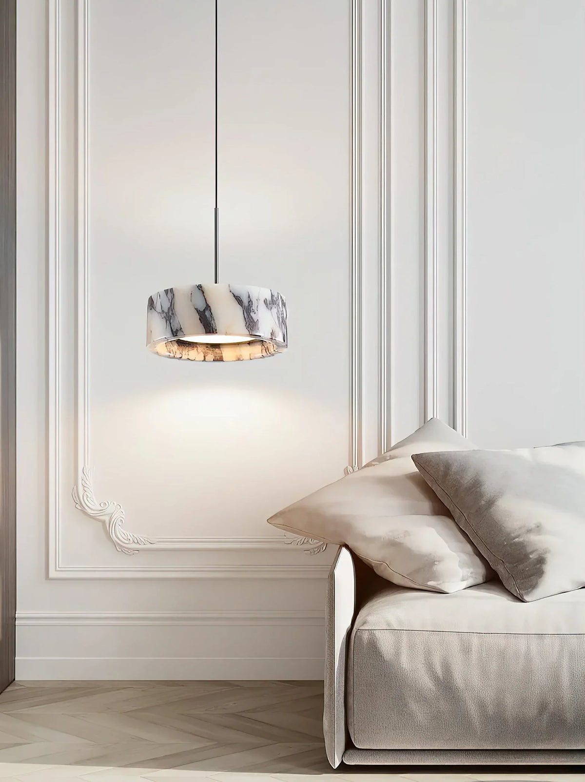 Round Marble Elancourt Pendant Lamp – Marble detail 18