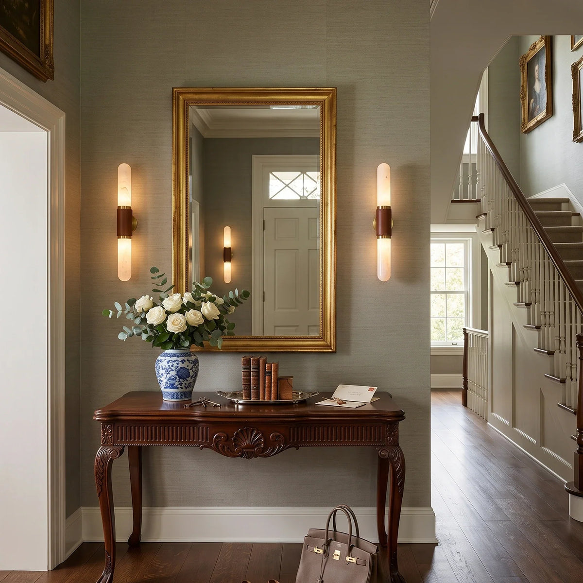 Sartelle Alabaster Wall Sconce – Alabaster detail 8