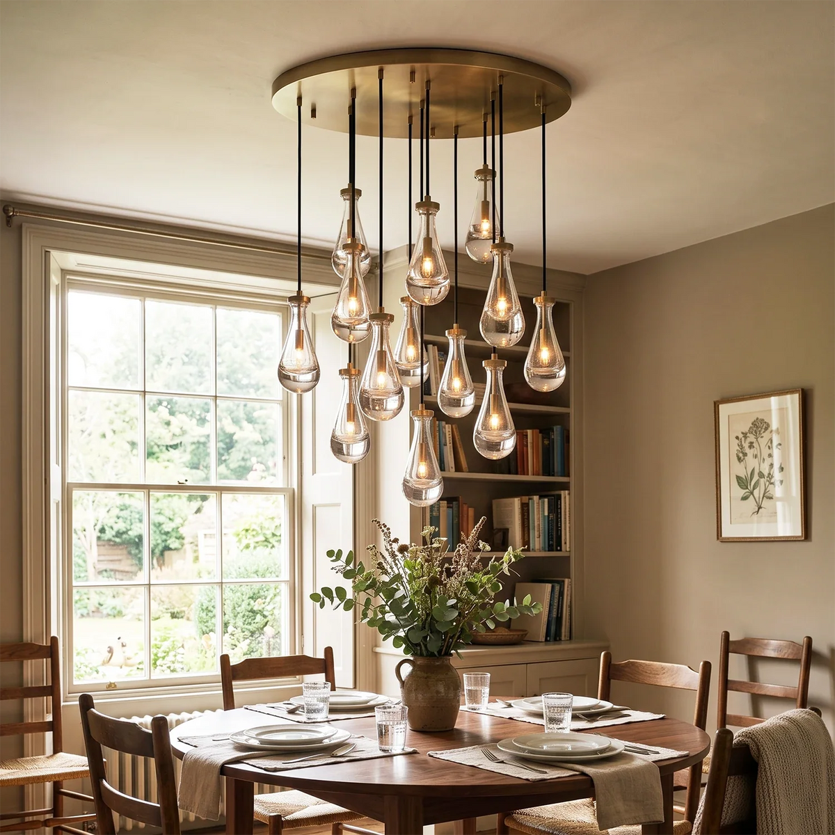 Raindrop Linear Crystal Chandelier – Crystal detail 3
