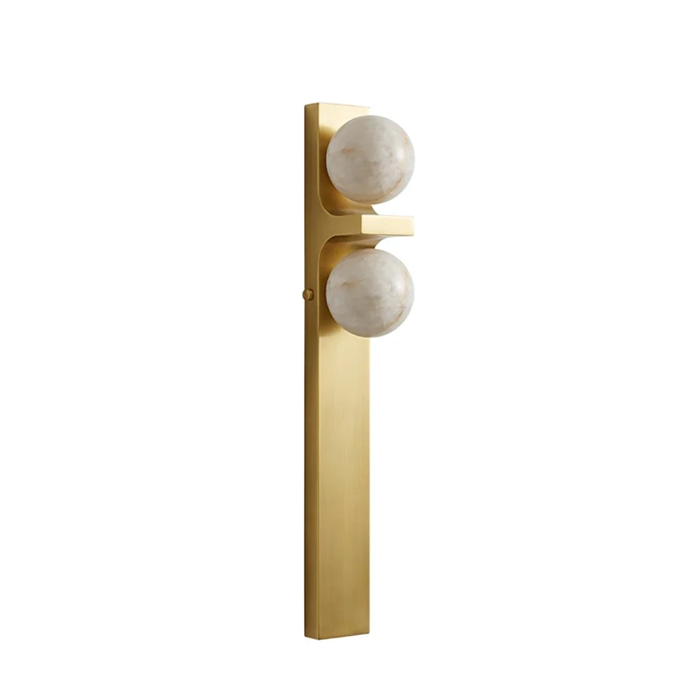 Selene Twin Alabaster Wall Sconce – Alabaster detail 12