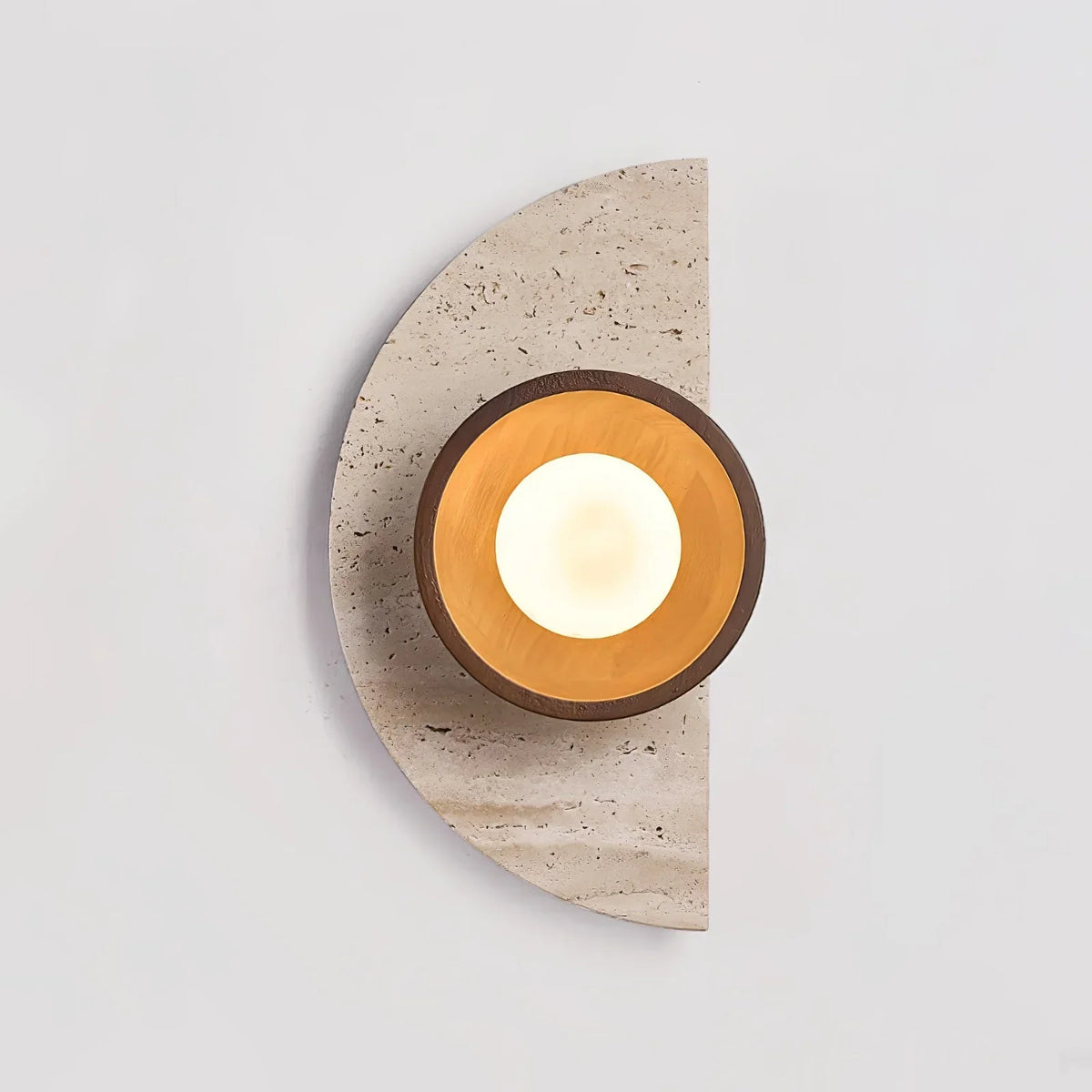 Semicircular Travertine Wall Light – Travertine detail 9