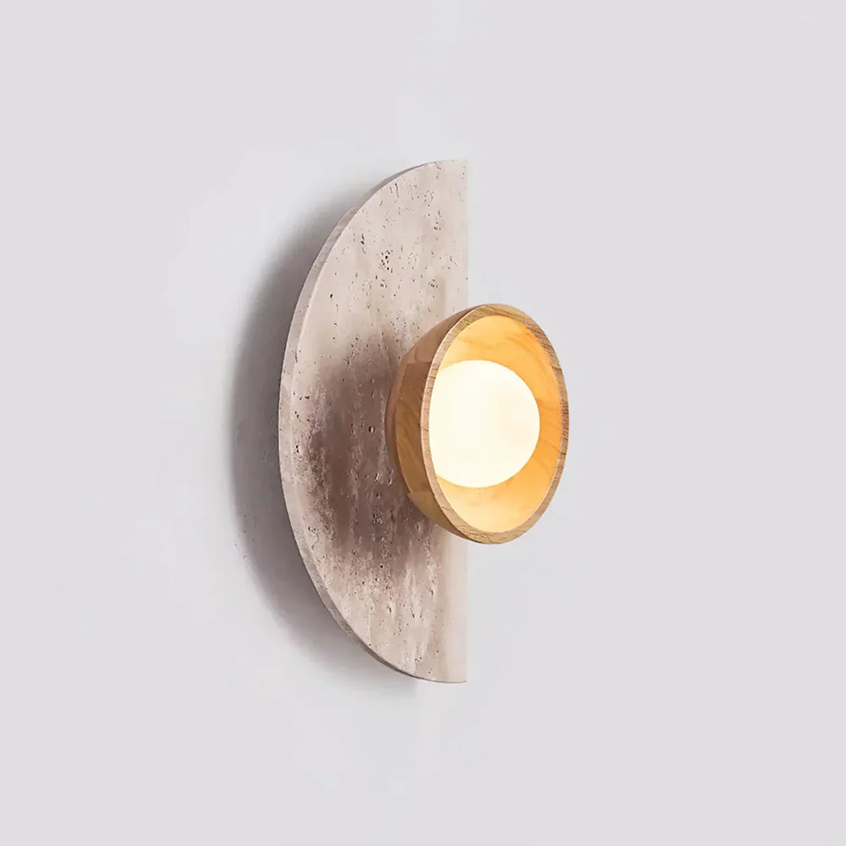 Semicircular Travertine Wall Light – Travertine detail 11