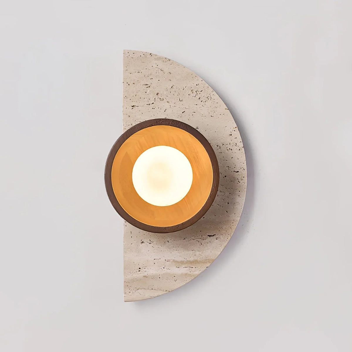 Semicircular Travertine Wall Light – Travertine detail 15