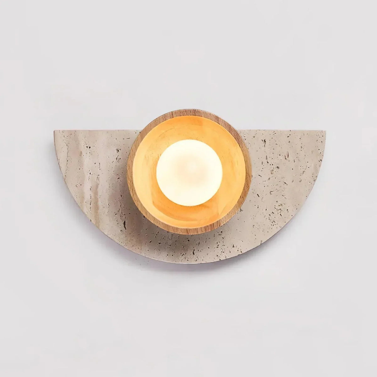 Semicircular Travertine Wall Light – Travertine detail 14