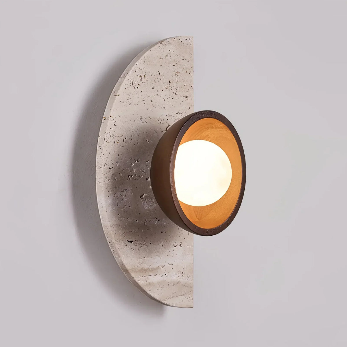 Semicircular Travertine Wall Light – Travertine detail 12