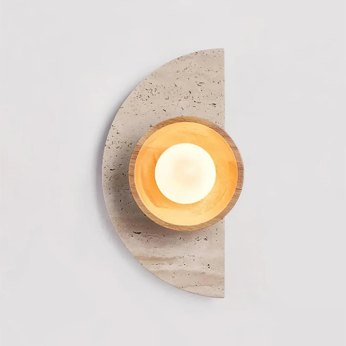 Semicircular Travertine Wall Light – Travertine detail 10