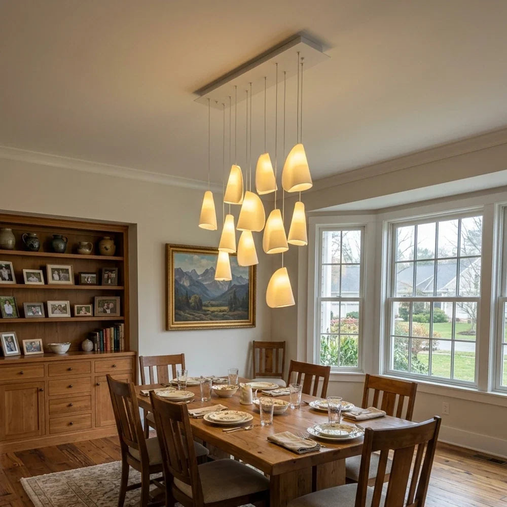 Series 21 Glass Pendant Light Cluster – Glass detail 6
