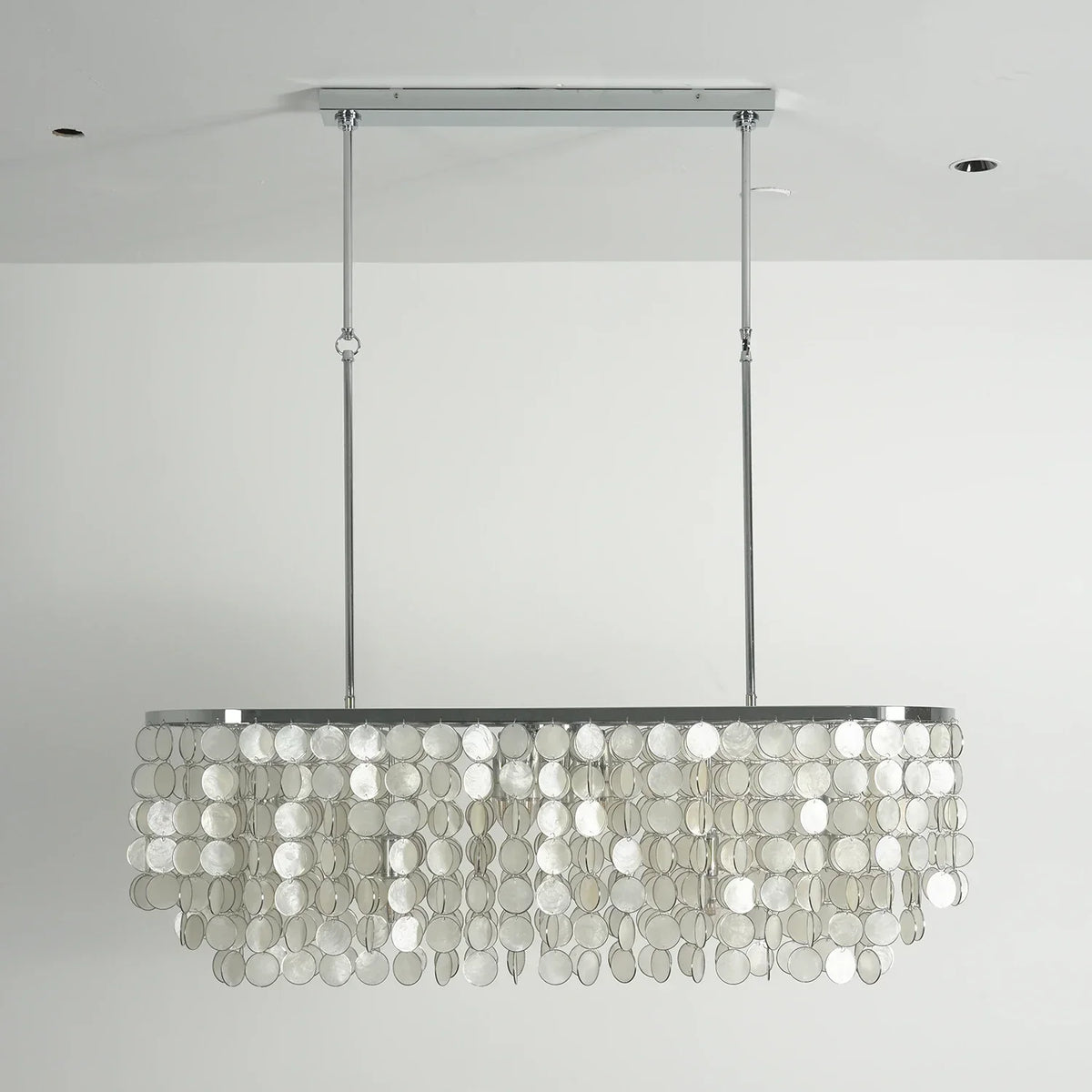 Shell Waterfall Oceana Tiered Iron Chandelier – Iron detail 21