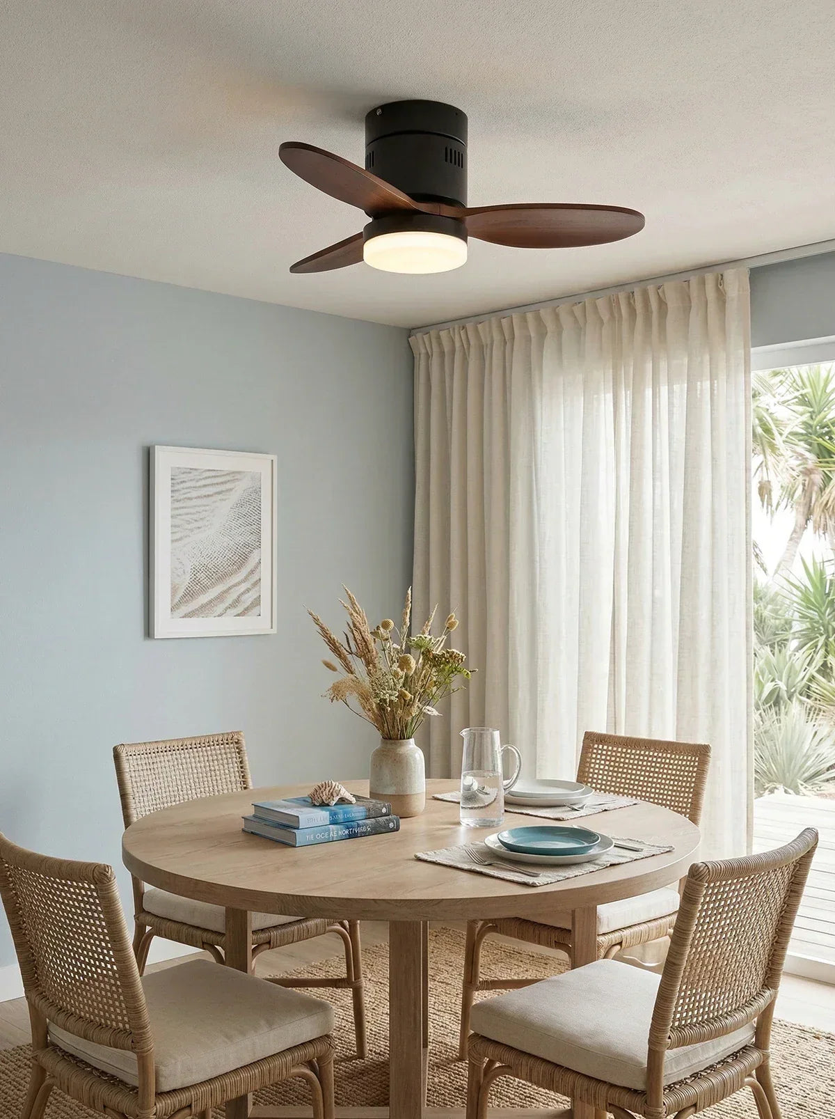 Silent Aeroluxe Modern Copper Ceiling Fan Light – Copper detail 11