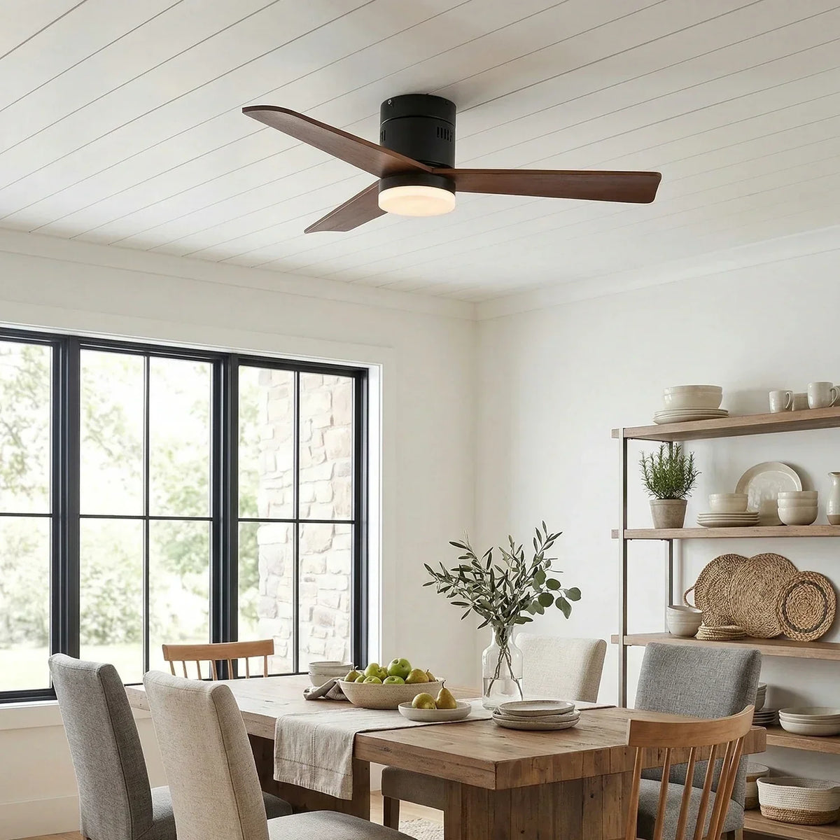 Silent Aeroluxe Modern Copper Ceiling Fan Light – Copper detail 2