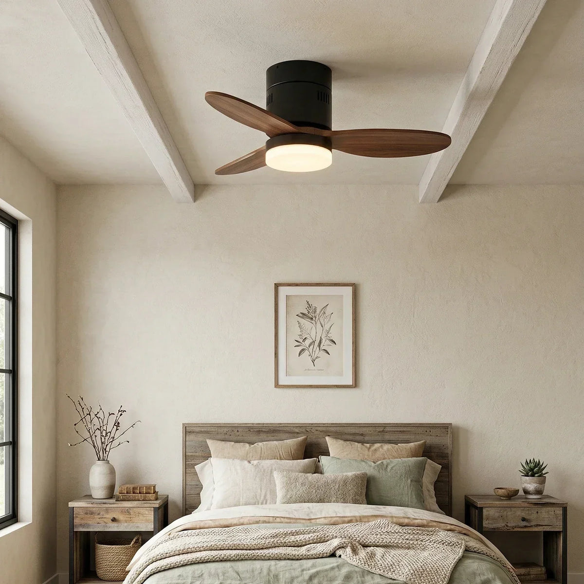 Silent Aeroluxe Modern Copper Ceiling Fan Light – Copper detail 5