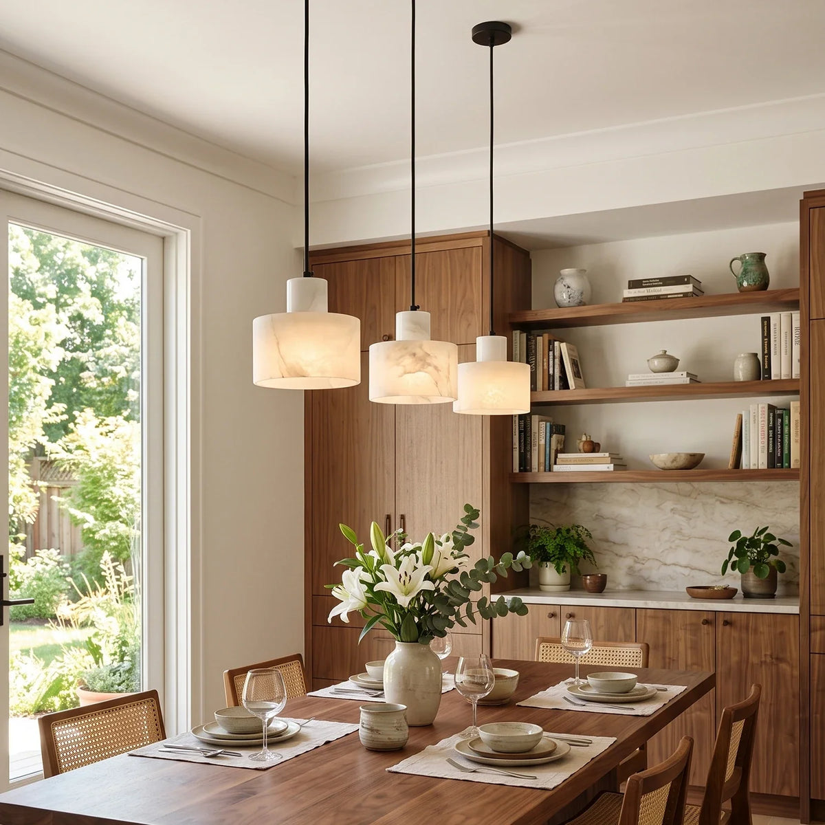 Simple Cyls Alabaster Pendant Lamp – Alabaster detail 2