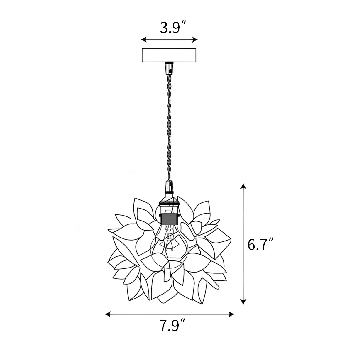 Capiz Pendant Lamp for Dining Table – detail 4