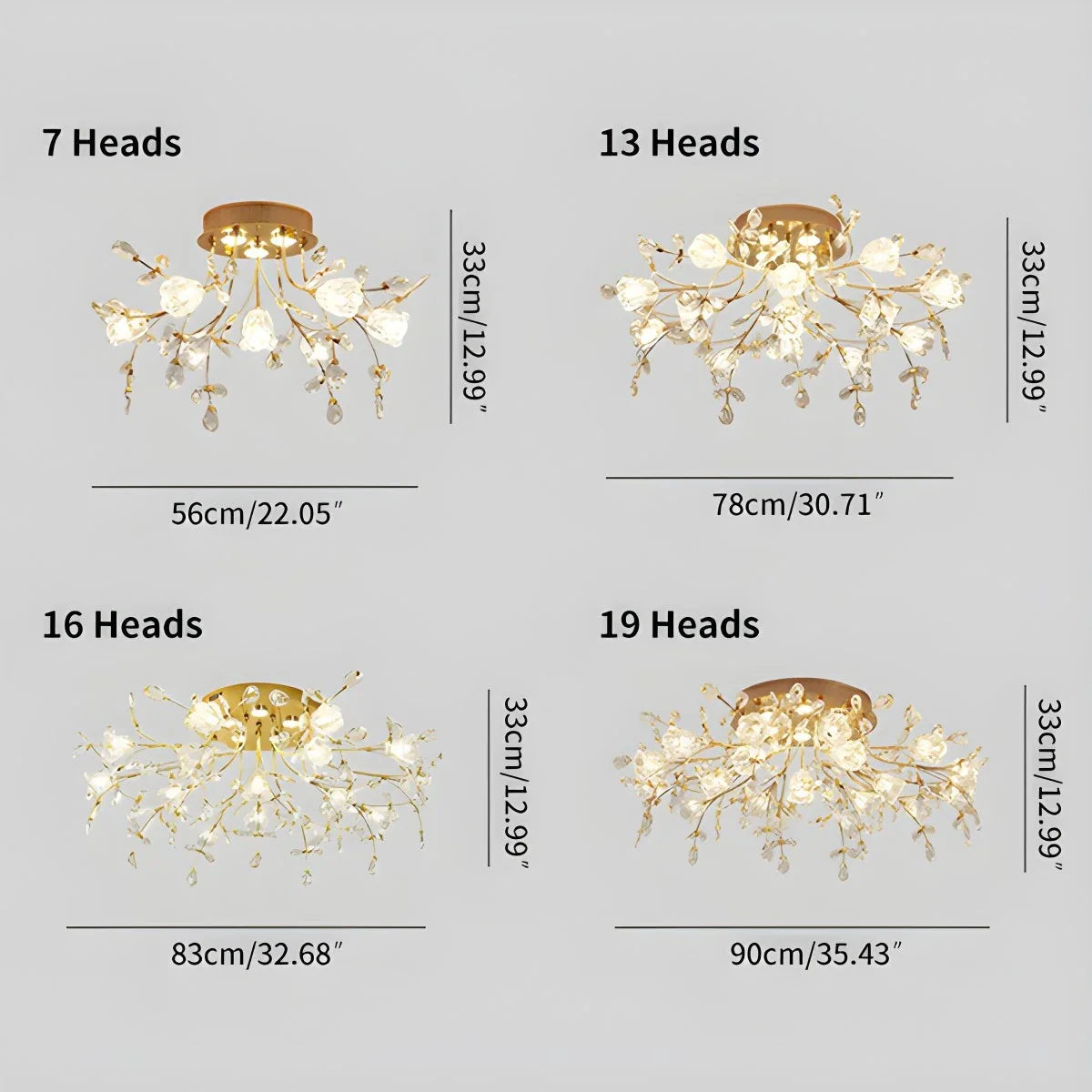 Lily Art Deco Flower Ceiling Light for Bedroom – detail 16