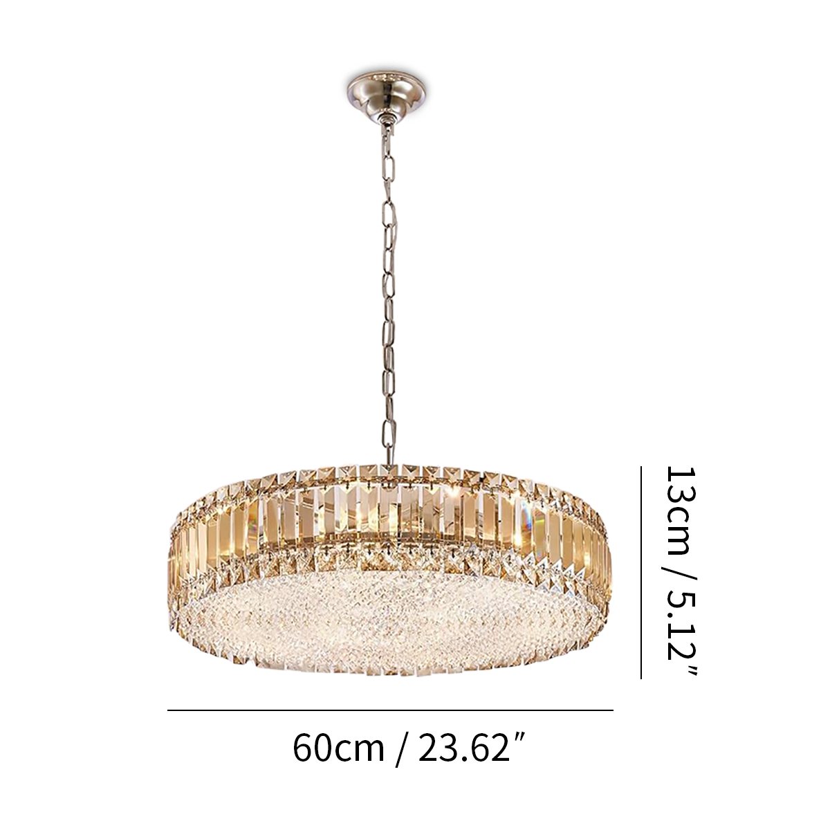 K9 Crystal Pendant Light for Dining Room – Crystal detail 4