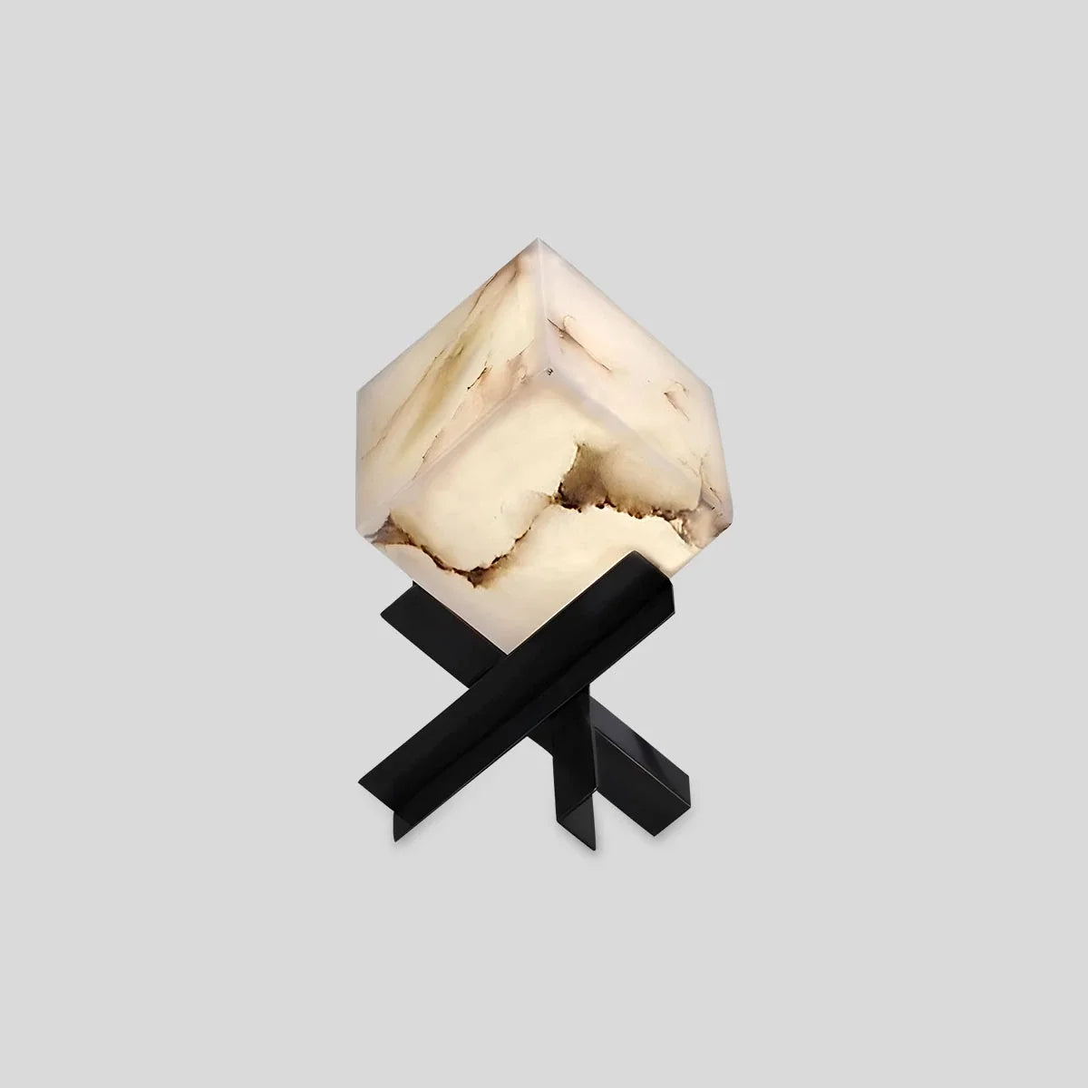Light Study Square Spanish Alabaster Table Lamp – Alabaster detail 3