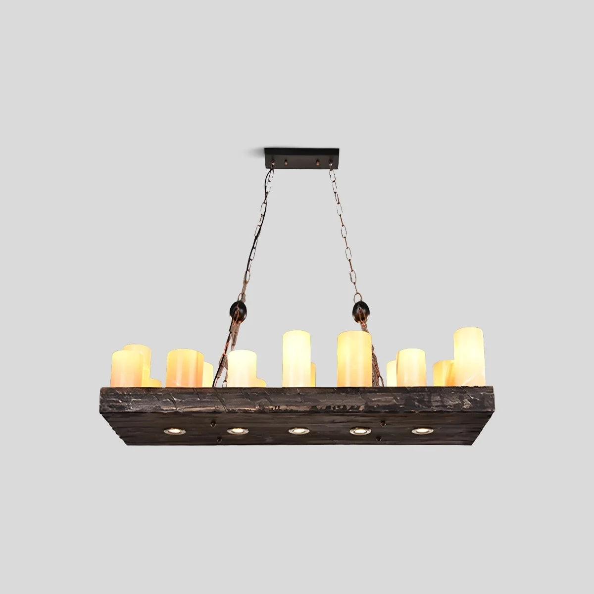 Austin Farmhouse Candle Chandelier – detail 3