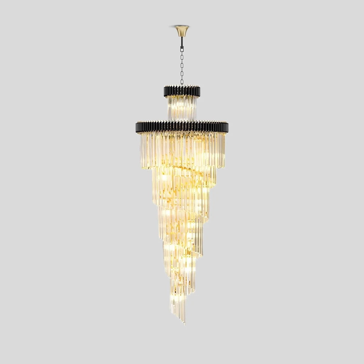 Large Crystal Long Chandelier – Crystal detail 3