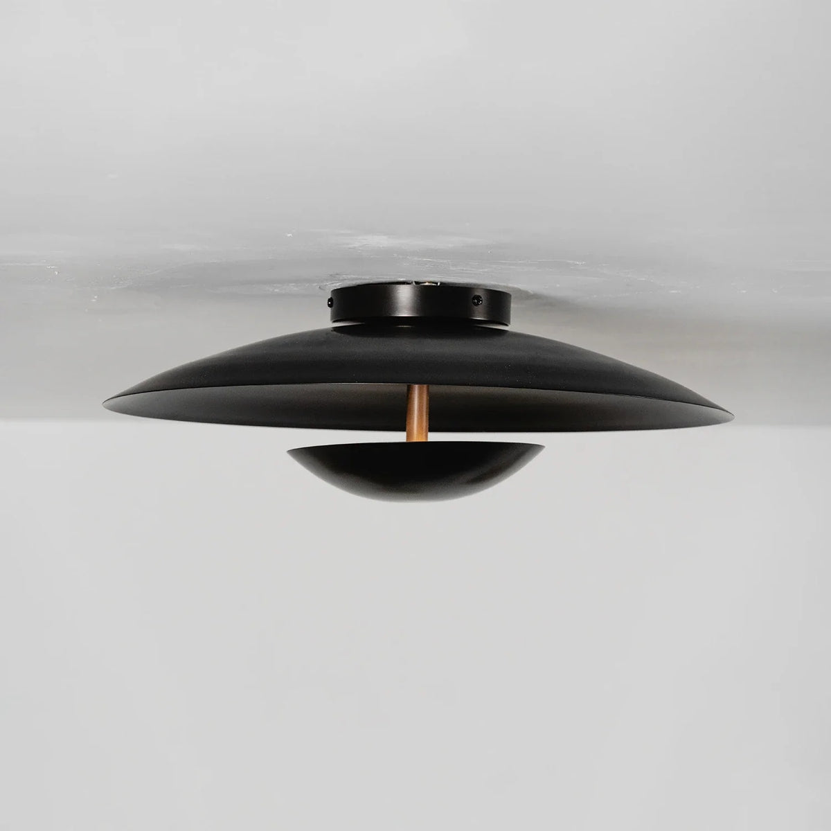 Solen Dish Flush Mount Steel Ceiling Light – Steel detail 15