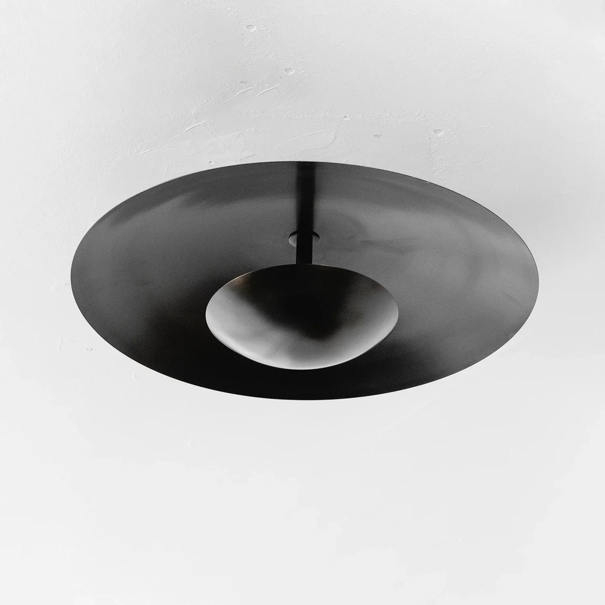 Solen Dish Flush Mount Steel Ceiling Light – Steel detail 20
