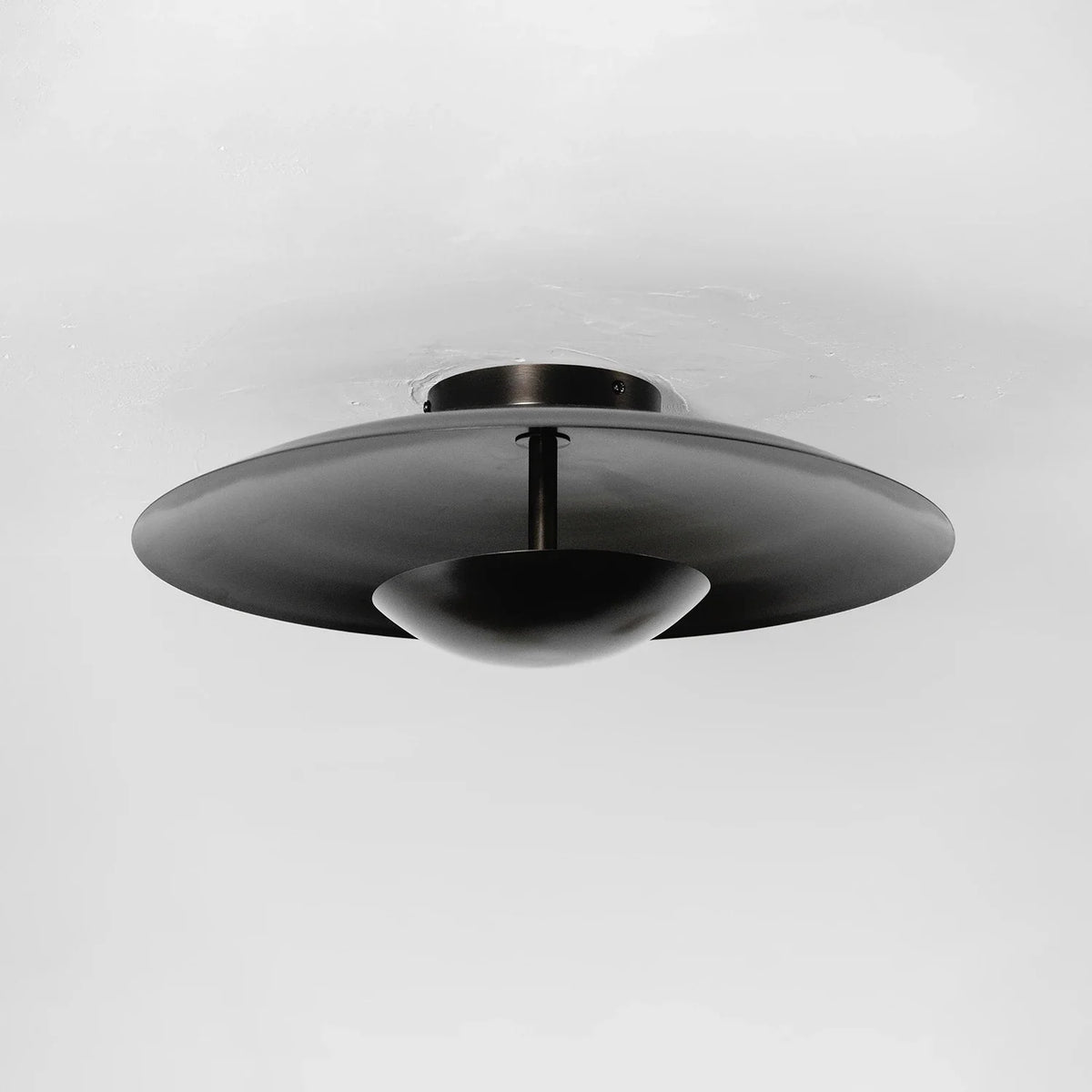 Solen Dish Flush Mount Steel Ceiling Light – Steel detail 19
