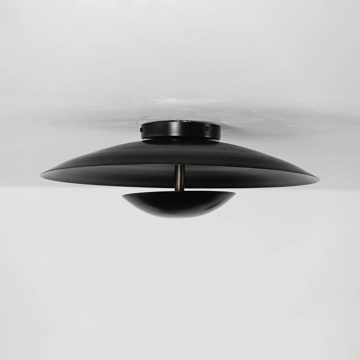 Solen Dish Flush Mount Steel Ceiling Light – Steel detail 18