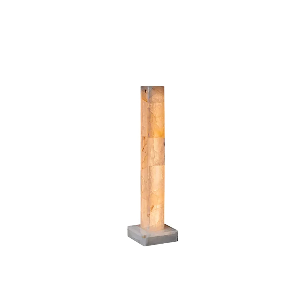 Solenne Alabaster Column Floor Lamp – Alabaster detail 11