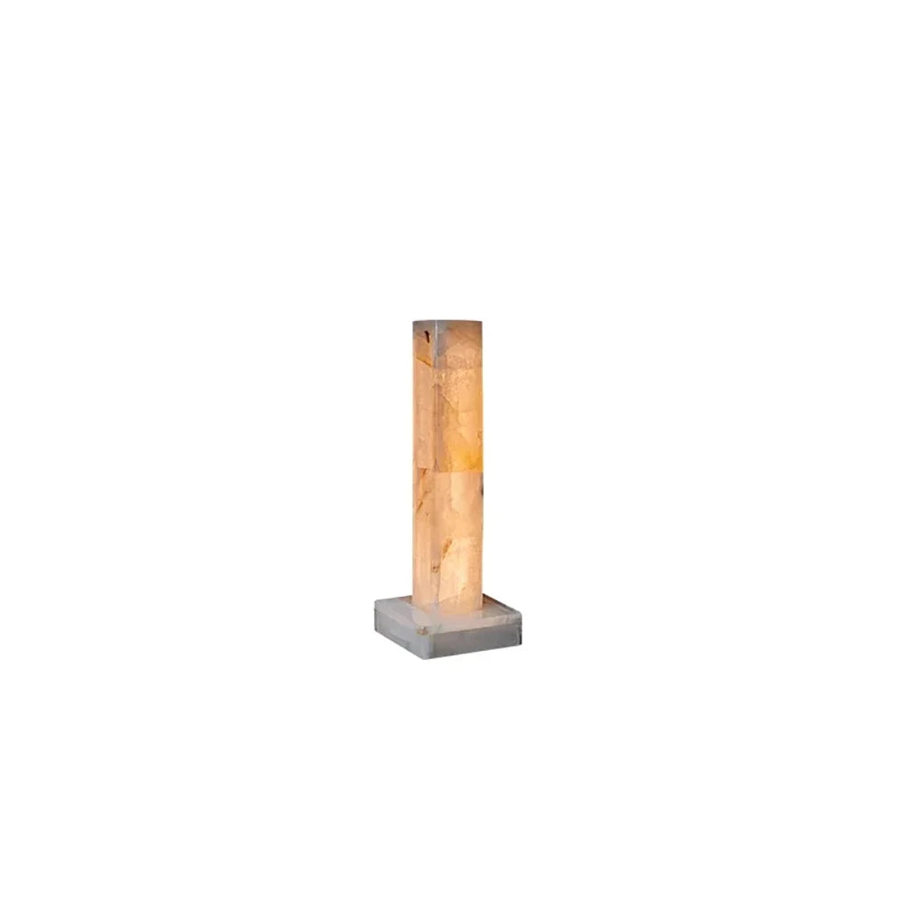 Solenne Alabaster Column Floor Lamp – Alabaster detail 10