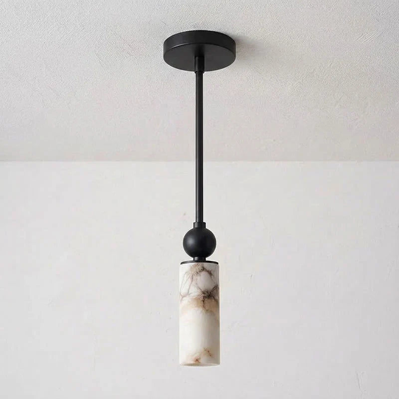 Solenne Alabaster Cylinder Pendant Light – Alabaster detail 13