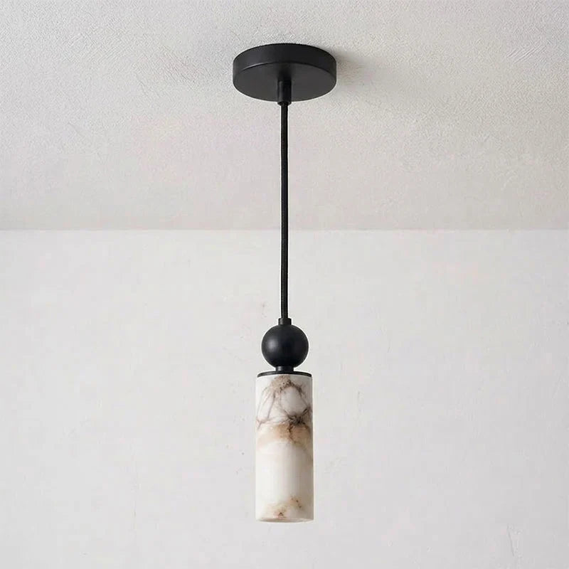 Solenne Alabaster Cylinder Pendant Light – Alabaster detail 16