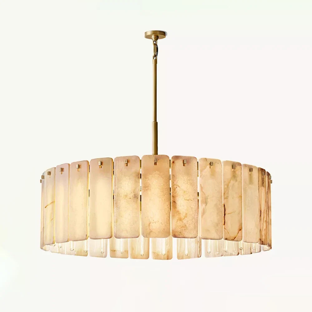 Solenne Alabaster Panel Chandelier – Alabaster detail 12