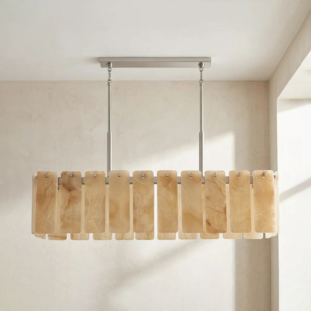 Solenne Alabaster Panel Chandelier – Alabaster detail 15