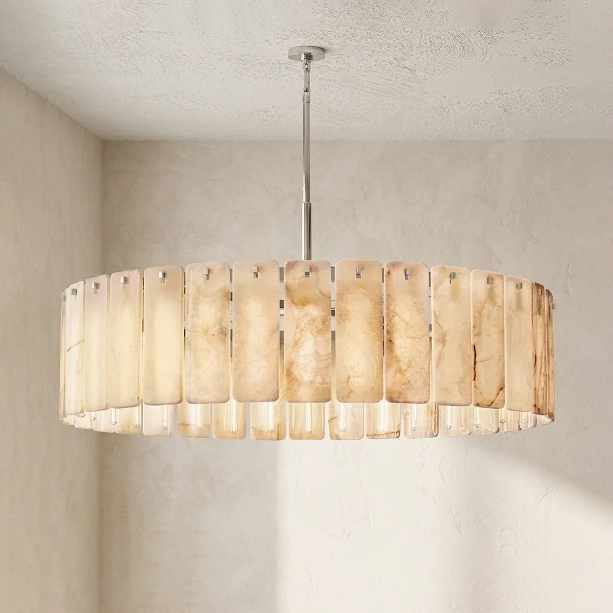 Solenne Alabaster Panel Chandelier – Alabaster detail 13