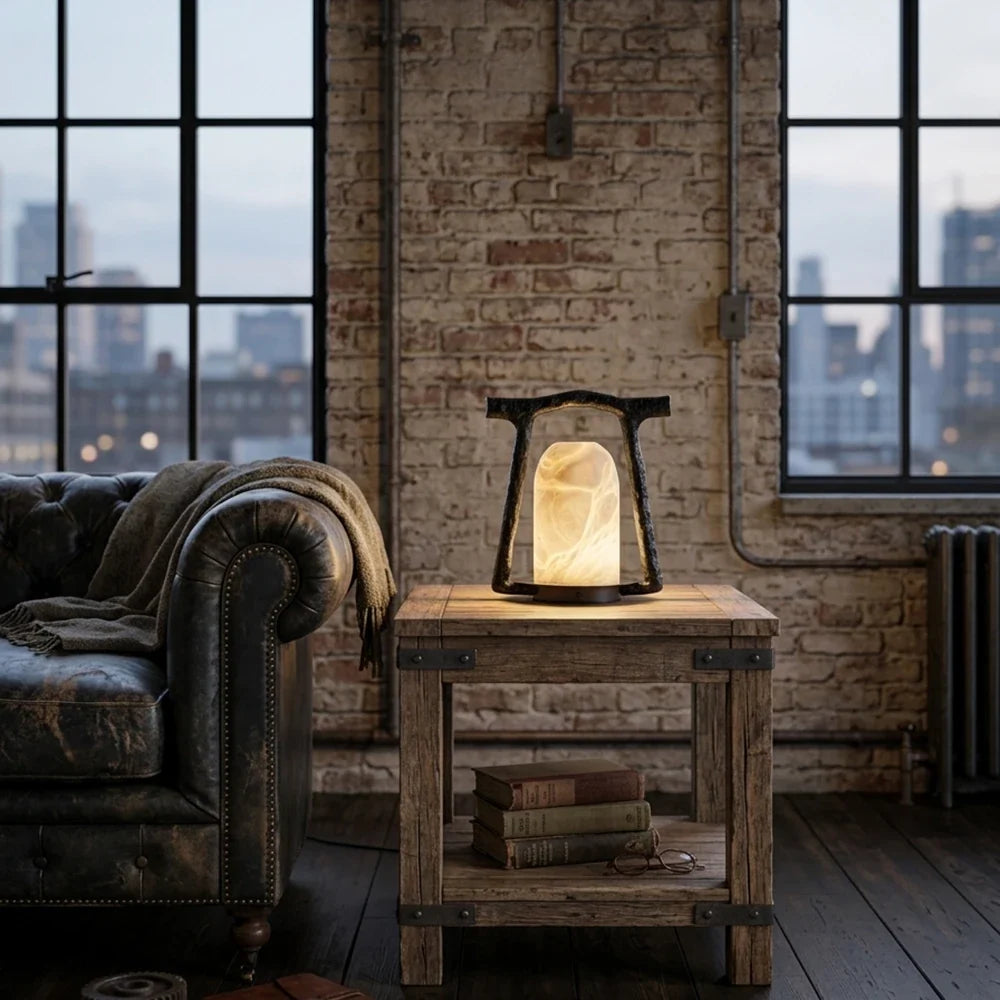 Sora Alabaster Table Lamp – Alabaster detail 8