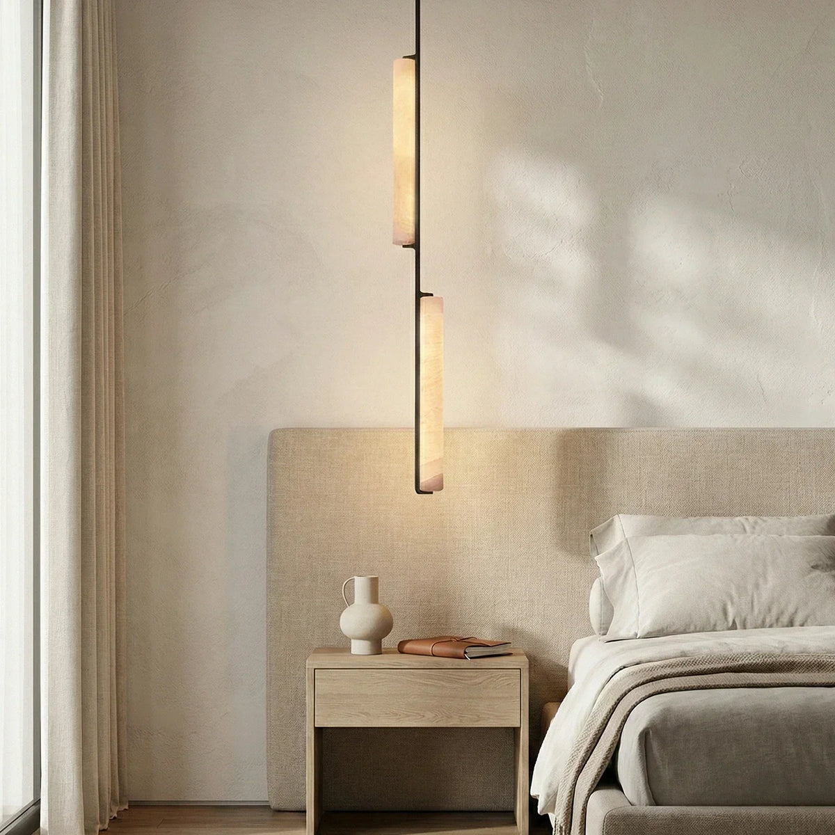 Stalactite Waterfall Linear Alabaster Chandelier – Alabaster detail 13