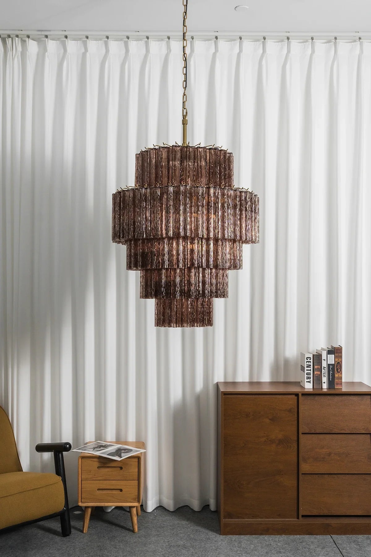 Addis Star-Shaped Glass Tubes Chandelier – Glass detail 22