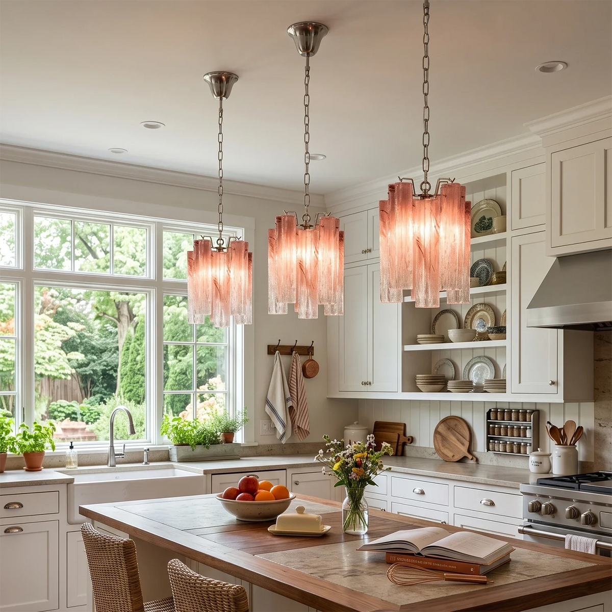 Addis Star-Shaped Glass Tubes Chandelier – Glass detail 3