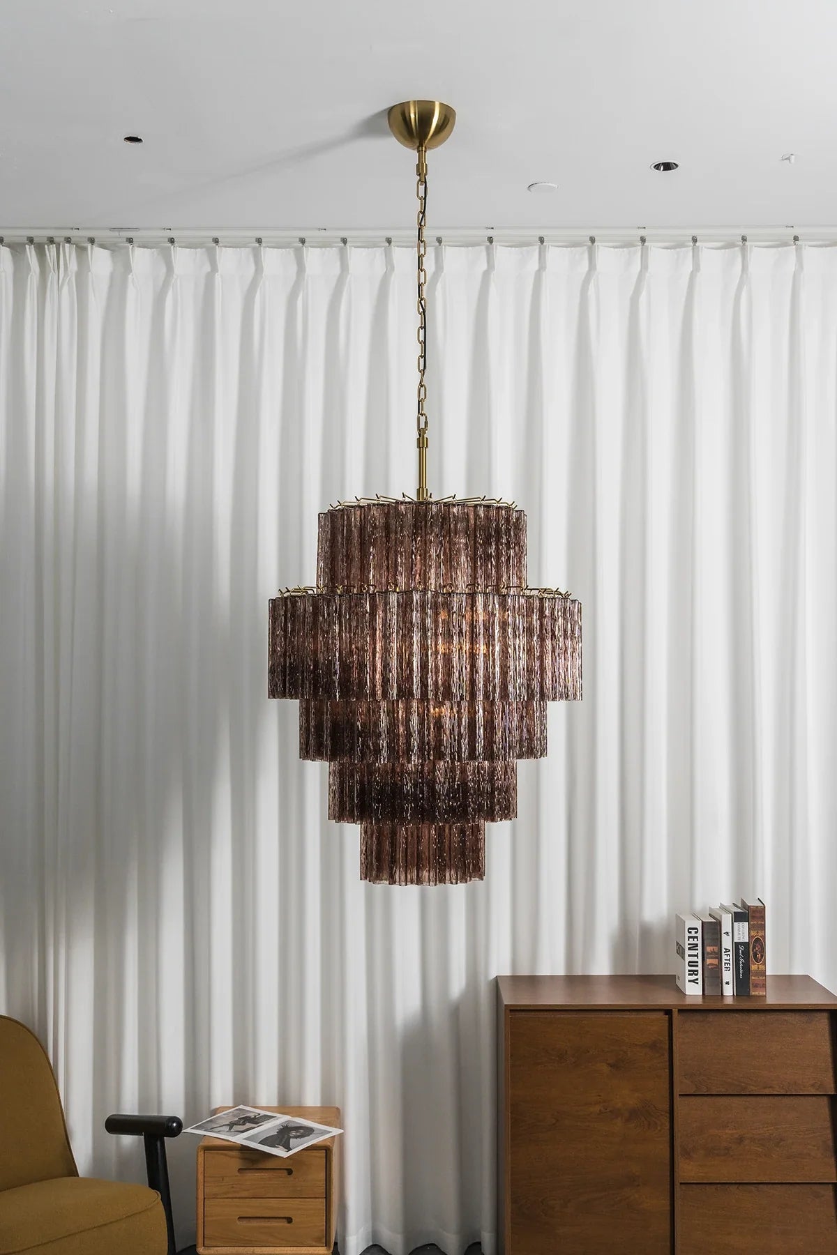 Addis Star-Shaped Glass Tubes Chandelier – Glass detail 21