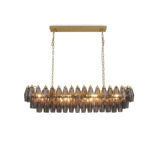 Stellan Faceted Glass Tiered Chandelier